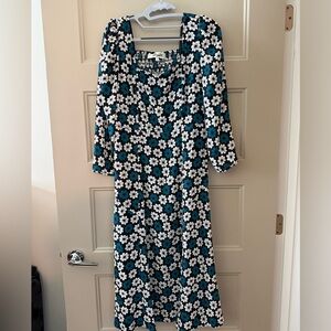 DIANE VON FURSTENBERG Joanna floral-print crepe midi dress